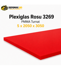 Plexiglas Rosu 3269 PMMA turnat 5 x 2050 x 3050 mm